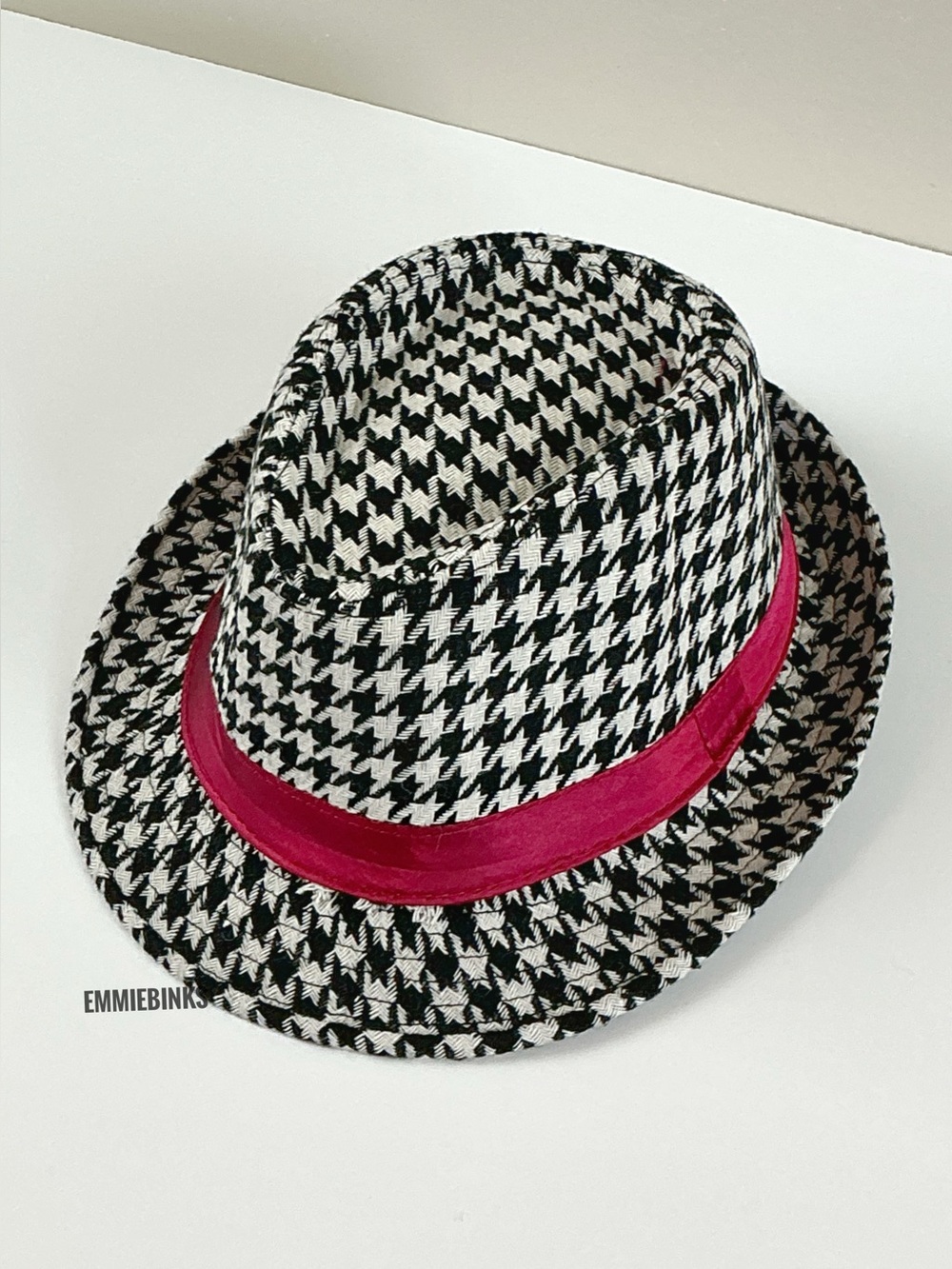 New University of Alabama Coach Bear Bryant Style Houndstooth Fedora Hat Unisex - Picture 8 of 11